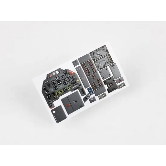 Red Fox Qs-24025 1/24 Junkers Ju-87r Stuka 3d Instrument Panel For Trumpeter Kit