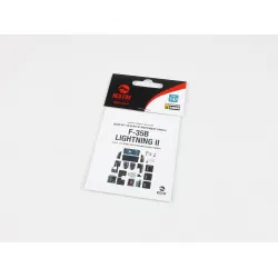 Red Fox Qs48114 1/48 Lockheed Martin F-35b Lightning Ii 3d Instrument Panel For Tamiya