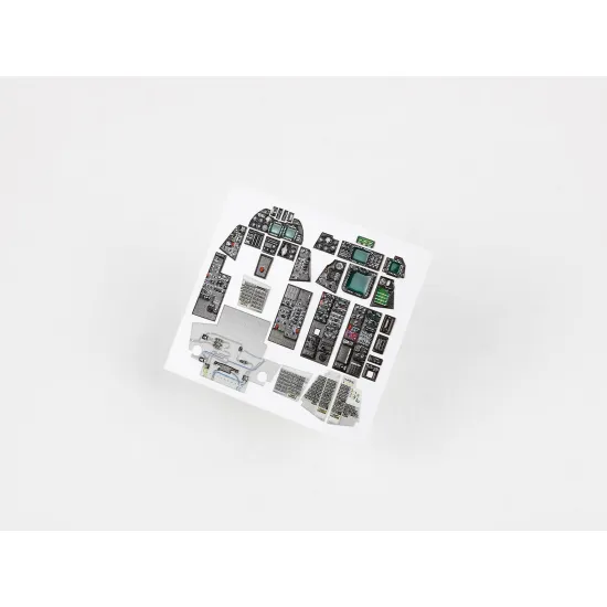 Red Fox Qs48190 1/48 Grumman F-14d Super Tomcat 3d Instrument Panel For Amk