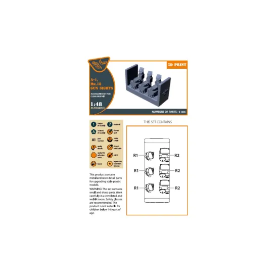 Clear Prop Cpa48053 1/48 Mk.18 A1 Gun Sights