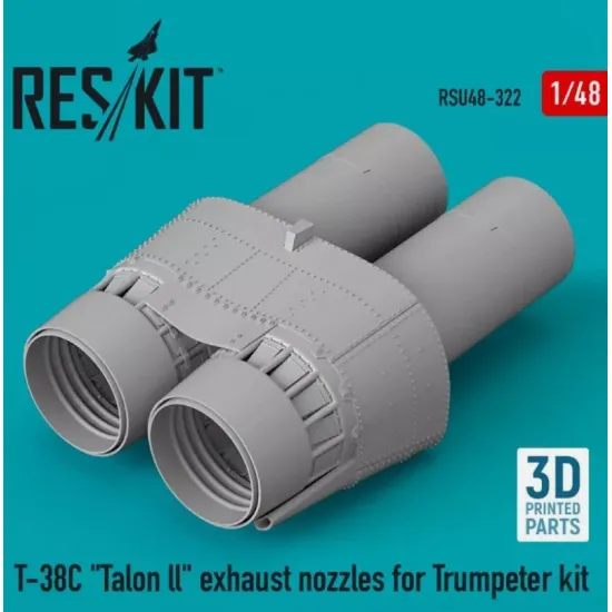 Reskit Rsu48-0322 1/48 T 38c Talon Ll Exhaust Nozzles For Trumpeter Kit