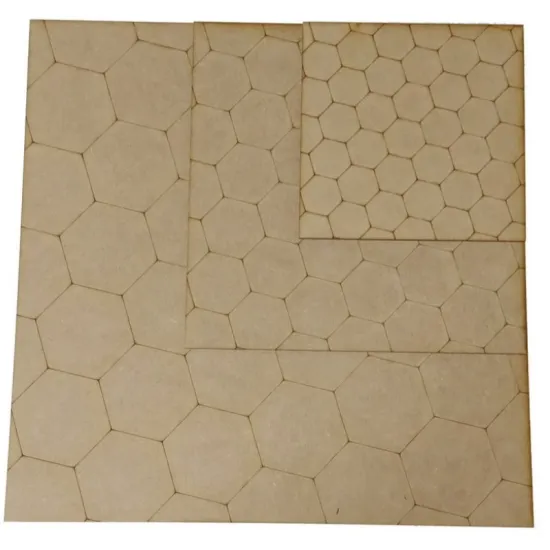 Lmg Ma-13 1/32 Model Stand Hexagonal Airfield Plate. Size 370.370 Mm.