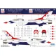 Hadmodels E481016 1/48 Decal F-16c Block 52 Thunderbirds Demonstration Team 2024