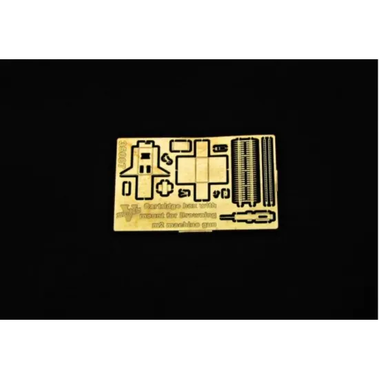 Vmodels 35087 1/35 Cartridge Box With Mount For Browning M2 Machine Gun 35087 Photo Etched Accessories Kit