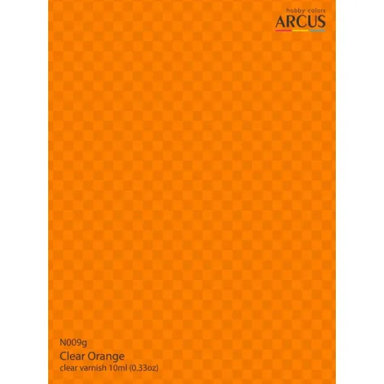 Arcus N009 Nitro Paints Clear Orange Clear Varnish 10ml.
