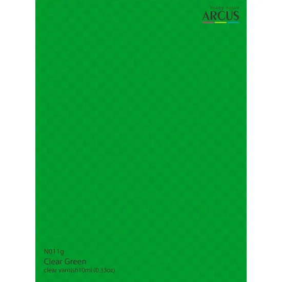 Arcus N011 Nitro Paints Clear Green Clear Varnish 10ml.