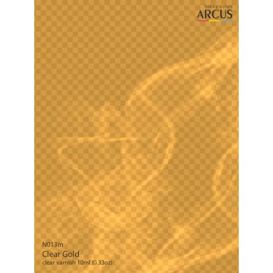 Arcus N013 Nitro Paints Clear Gold Clear Varnish 10ml.