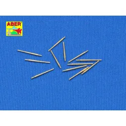 Set of 12 pcs 127 mm type 89 A/A long barrels for Japan ships 1/350 Aber 350-L02