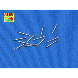 Set of 12 pcs 127 mm type 89 A/A short barrels for Japan ships 1/350 Aber 350-L03