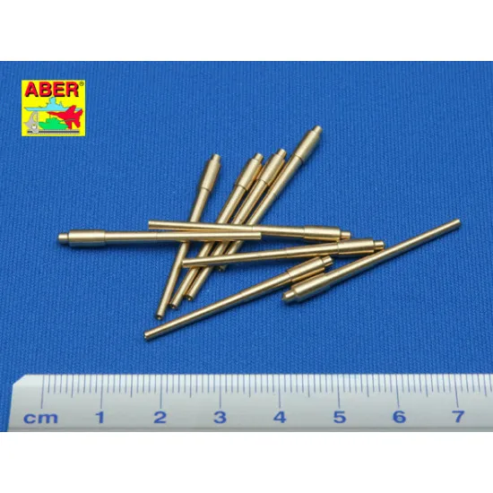 Set of 9pcs 406 mm barrels for US ships Iowa, New Jersey, Missouri, Wisconsin 1/350 Aber 350-L04