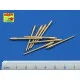 Set of 9pcs 406 mm barrels for US ships Iowa, New Jersey, Missouri, Wisconsin 1/350 Aber 350-L04