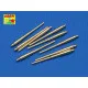 Set of 9pcs 406 mm long barrels for US ships : North Carolina, Washington 1/350 Aber 350-L05