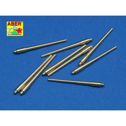 Set of 9pcs 406 mm short barrels for US ships: North Carolina, Washington 1/350 Aber 350-L06