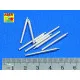 Set of 8 pcs 406 mm barrels for Japan ships Mutsu, Nagato 1/350 Aber 350-L08