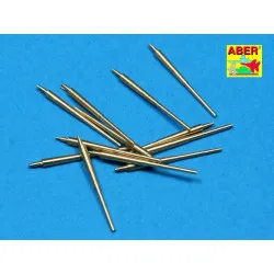 Set of 12 pcs 150 mm barrels for German ships Bismarck, Tirpitz, Scharnhorst, Gneisenau 1/350 Aber 350-L12