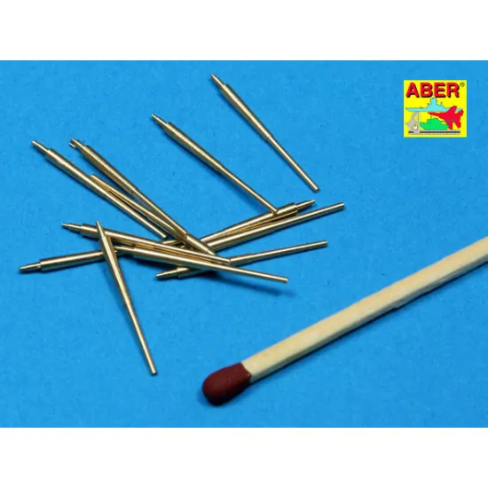 Set of 12 pcs 150 mm barrels for German ships Bismarck, Tirpitz, Scharnhorst, Gneisenau 1/350 Aber 350-L12