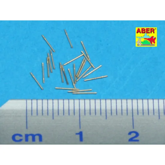 Set of 20 pcs 20 mm L/65 barrels C/38 for German ships 1/350 Aber 350-L16