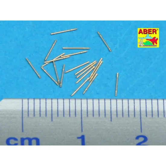 Set of 20 pcs 20 mm L/65 barrels MG C/30 for German ships 1/350 Aber 350-L17