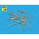 Set of 20 pcs 40 mm Bofors Mk.1 barrels for US Navy ships 1/350 Aber 350-L21