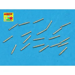 Set of 20 pcs QF 2-pdr 40 mm Mk.VIII Pom Pom barrels for Royal Navy ships 1/350 Aber 350-L22
