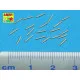 Set of 20 pcs QF 2-pdr 40 mm Mk.VIII Pom Pom barrels for Royal Navy ships 1/350 Aber 350-L22
