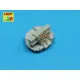 Set of 20 pcs QF 2-pdr 40 mm Mk.VIII Pom Pom barrels for Royal Navy ships 1/350 Aber 350-L22