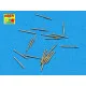 Set of 20 pcs 25 mm type 96 A/A barrels for Japan ships 1/350 Aber 350-L23