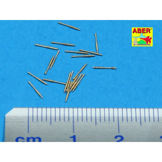 Set of 20 pcs 25 mm type 96 A/A barrels for Japan ships 1/350 Aber 350-L23