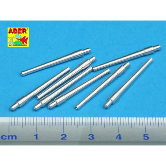 Set of 8 pcs 381mm (15in) L42 Mk.I short barrels for Hood, Repulse, Queen Elisabeth, Van 1/350 Aber 350-L31