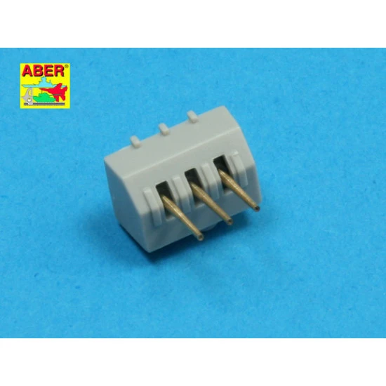 Set of 16 pcs 102 mm type BL Mk.IX barrels for Royal Navy ships 1/350 Aber 350-L33