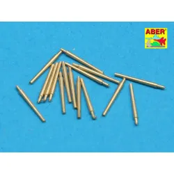 Set of 16 pcs 102 mm QF Mk.V barrels for Royal Navy ships 1/350 Aber 350-L34