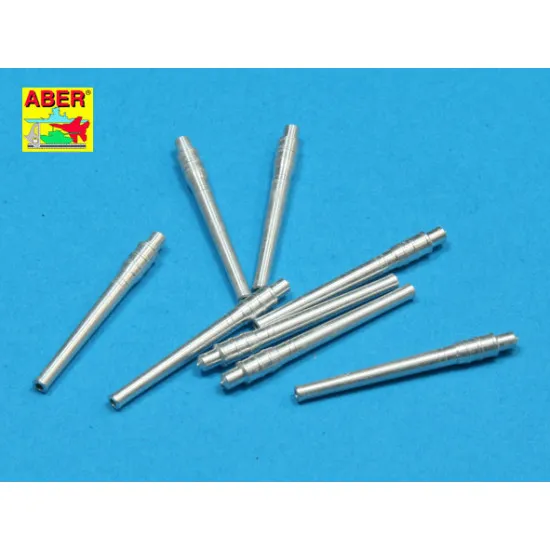Set of 8 pcs 356mm (14in) L45 Vickers type 41 barrels for Kongo, Haruna, Hiei, Kirishim 1/350 Aber 350-L35