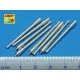 Set of 8 pcs 380mm long barrels for ships Richeulieu, Jean Bart 1/350 Aber 350-L38