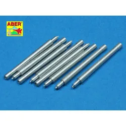 Set of 8 pcs 380mm short barrels for ships Richeulieu, Jean Bart 1/350 Aber 350-L39