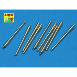 Set of 9 pcs 152mm barrels for ships Richeulieu, Jean Bart & Galissonniere class cruiser 1/350 Aber 350-L40