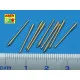 Set of 9 pcs 152mm barrels for ships Richeulieu, Jean Bart & Galissonniere class cruiser 1/350 Aber 350-L40