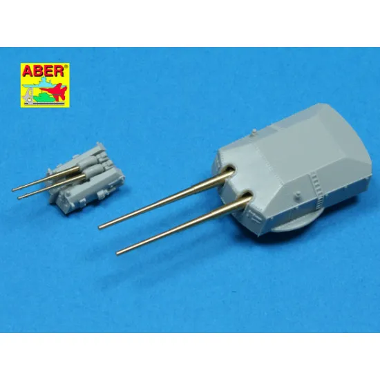 Set of Barrels for Prinz Eugen class crusies 203mm x 8, 105mm x 12 1/350 Aber 350-L45