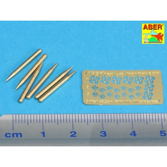 Set of 6 British torpedoes 53,3cm MK.VIII 1/350 Aber 350-L62