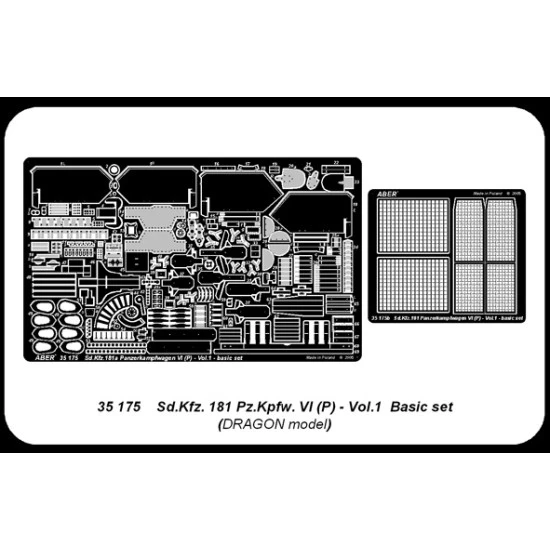 Sd.Kfz.181Pz.Kpfw. VI(P) Vol.1 - basic set 1/35 Aber 35-175