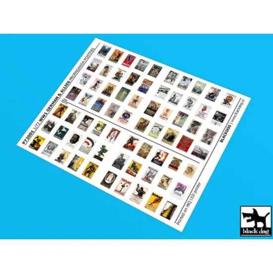 Black Dog P72001 1/72 Ww 1 German Allies Propaganda Posters 70 Posters