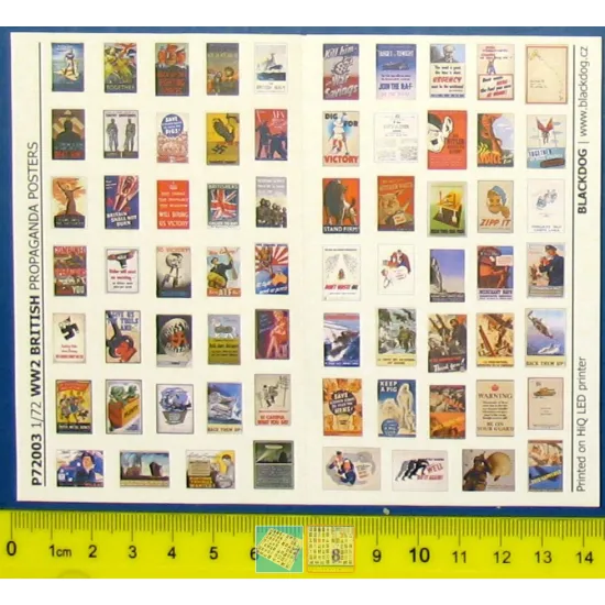 Black Dog P72003 1/72 Ww 2 British Propaganda Posters 68 Posters