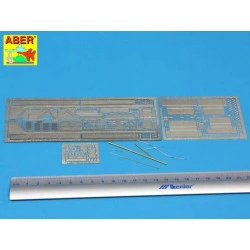 Photo-etched detail parts for Israeli Tank M51HV I Sherman Vol.2 - fenders 1/35 Aber 35-252