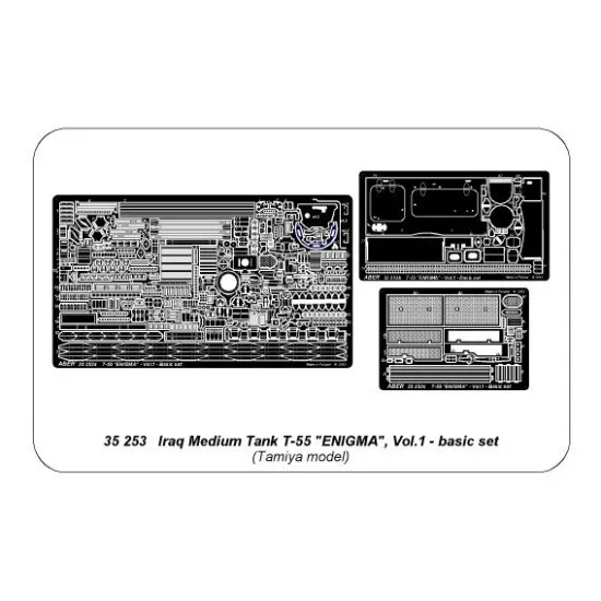 Medium tank T-55 'ENIGMA' Vol.1 - basic set, for Tamiya 1/35 Aber 35-253
