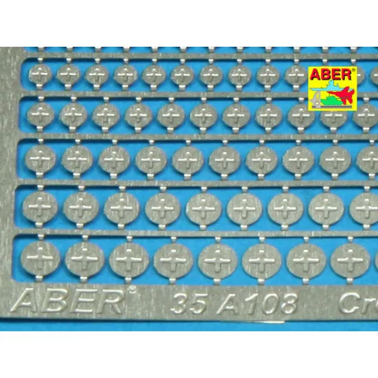 Cross type screaw heads 1/35 Aber 35-A108