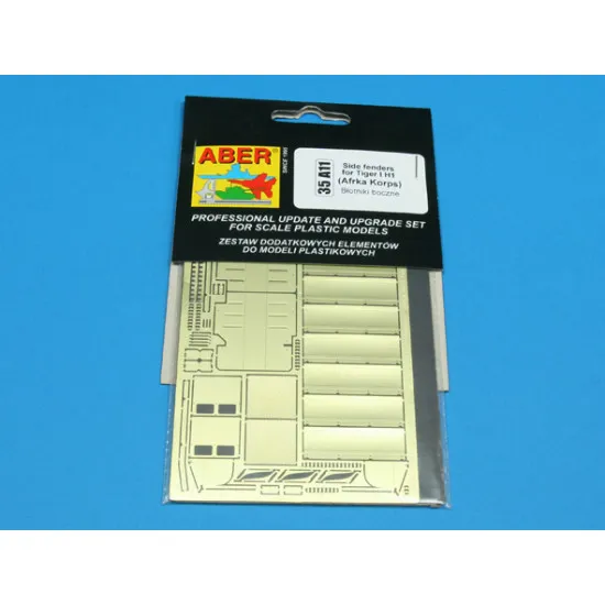 Side fenders for Tiger I H1 (Afrika Korps) 1/35 Aber 35-A11