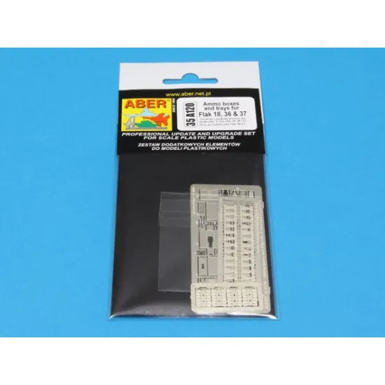 Ammo boxes and trays for Flak 18 36 37 all models 1/35 Aber 35-A120