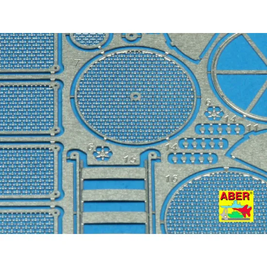 Grilles for Sd.Kfz.171 Panther, Ausf.G - late model, Tamiya 1/35 Aber 35-G14