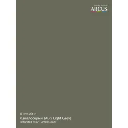 Arcus A197 Acrylic Paint Ae 9 Light Gray Saturated Color 10ml.