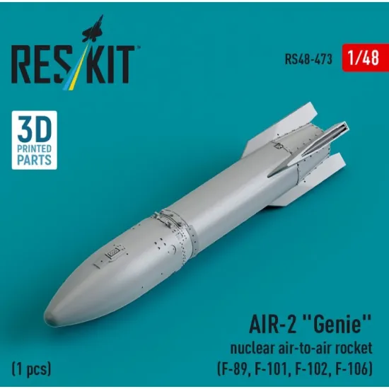 Reskit Rs48-0473 1/48 Air 2 Genie Nuclear Air To Air Rocket 1pcs F89 F101 F102 F106 3d Printed