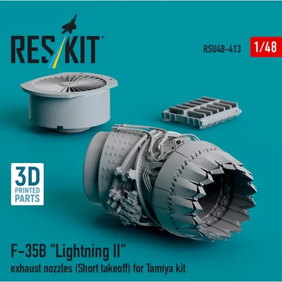 Reskit Rsu48-0413 1/48 F35b Lightning 2 Exhaust Nozzle Short Takeoff For Tamiya Kit 3d Printed